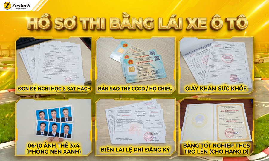 Hồ sơ thi bằng lái xe ô tô