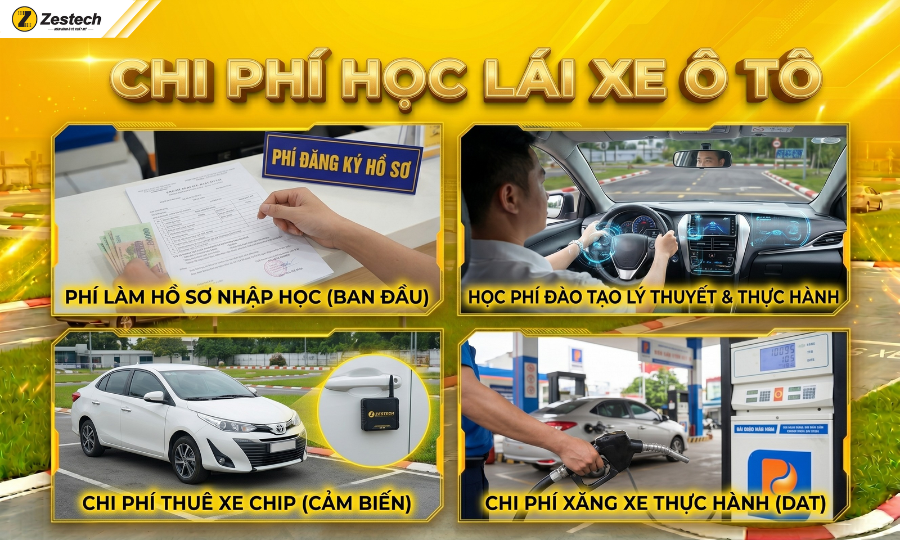 Cập nhật chi phí học lái xe ô tô