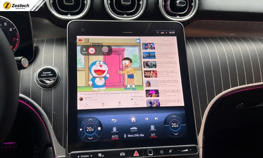 Android Box Zestech cho xe Mercedes 6 Xem youtube không quảng cáo trên Android Box Zestech cho xe Mercedes