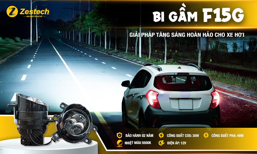 Đèn gầm ô tô? Tại sao nên độ đèn bi gầm Zestech? 8 Đèn bi gầm Zestech F15G