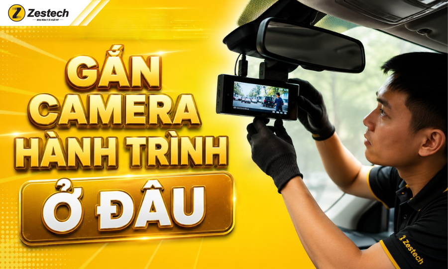 Gắn camera hành trình ở đâu? Vị trí chuẩn xác giúp lái xe an toàn