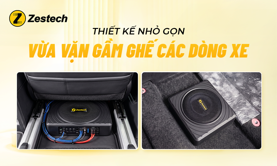 Loa sub Zestech ET8-Thiết kế nhỏ gọn