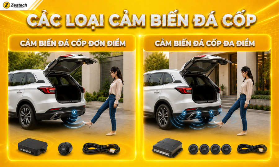 2 loại cảm biến đá cốp ô tô