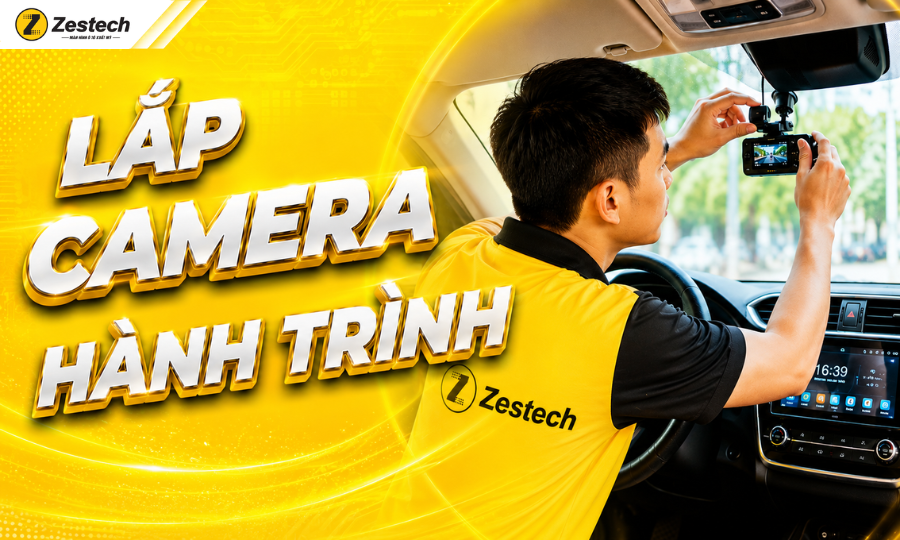 Lắp camera hành trình ô tô đơn giản với 6 bước