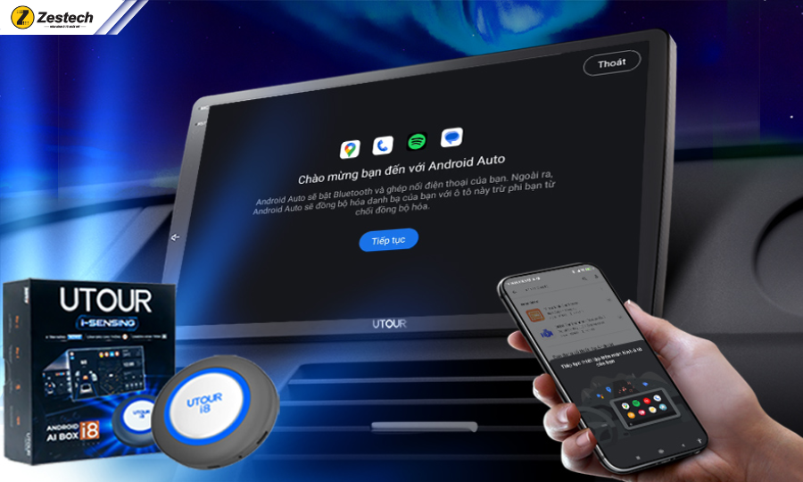 Top 5 Android Box ô tô giá rẻ, hiệu năng cao 2026 17 Utour i8 là Android Box ô tô giá rẻ xếp cuối danh sách