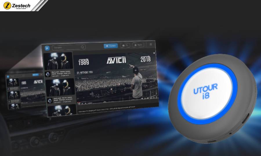Top 5 Android Box ô tô giá rẻ, hiệu năng cao 2026 18 Android Box Utour i8 được tích hợp nhiều tính năng an toàn thông minh