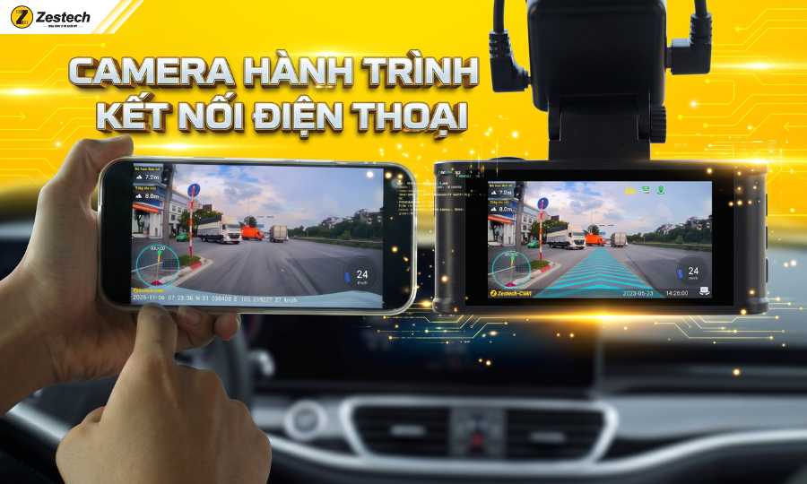 Hướng dẫn kết nối camera hành trình với điện thoại trong 3 bước
