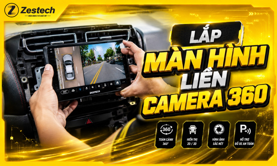 Hướng dẫn lắp màn hình liền camera 360. Những lưu ý cần biết
