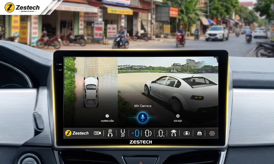 Màn hình liền camera 360 Zestech ZX ADAS-Ra lệnh giọng nói