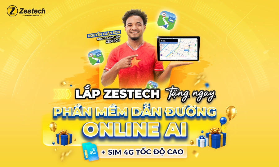Mua Zestech tặng bản đồ online AI & sim 4G tốc độ cao 1 Mua Zestech tặng bản đồ Online AI