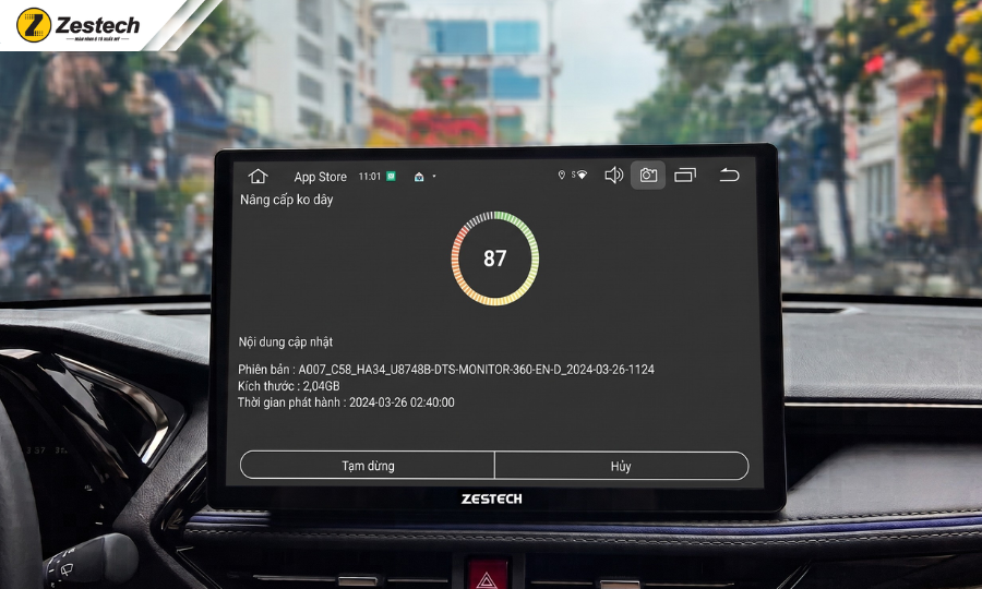 Hướng dẫn từ A-Z cách dùng các tính năng màn hình Android ô tô 2026 9 Tính năng màn hình Android ô tô-Cập nhật OTA