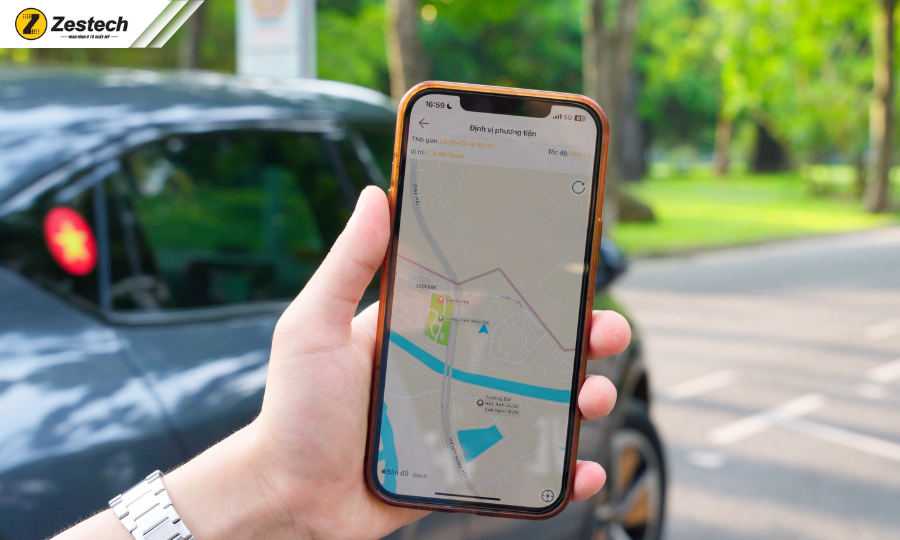 Hướng dẫn từ A-Z cách dùng các tính năng màn hình Android ô tô 2026 7 Tính năng màn hình Android ô tô-Định vị xe từ xa