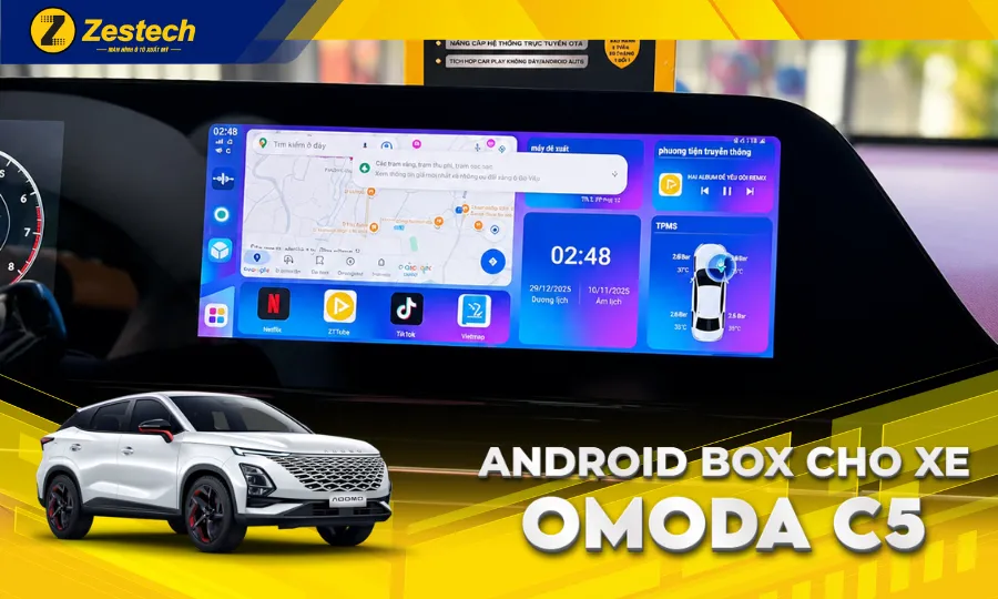 Andorid box ô tô cho xe OMODA C5