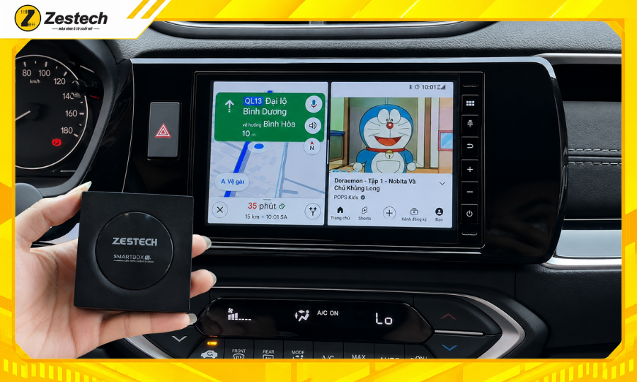 Trải nghiệm đa nhiệm với Android Box cho Honda BR-V 2023-2025