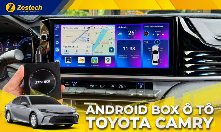 Android Box cho xe Toyota Camry