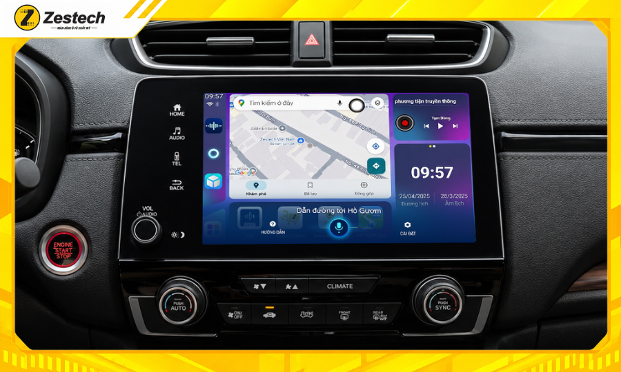 Android Box ô tô cho CR-V 2018-2022 điều khiển mọi tác vụ bằng giọng nói
