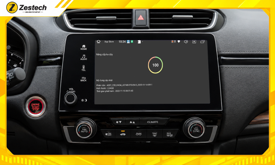 Android Box ô tô cho CR-V 2018-2022 tích hợp công nghệ tự động cập nhật OTA