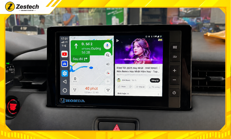 Android Box ô tô cho HR-V 2022-2025 9 Android Box ô tô cho HR-V 2022-2025 - Chạy đa nhiệm mượt mà