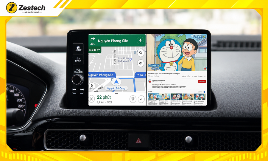 Android Box ô tô cho Honda Civic 7 Android Box ô tô cho Honda Civic - Chạy đa nhiệm ứng dụng