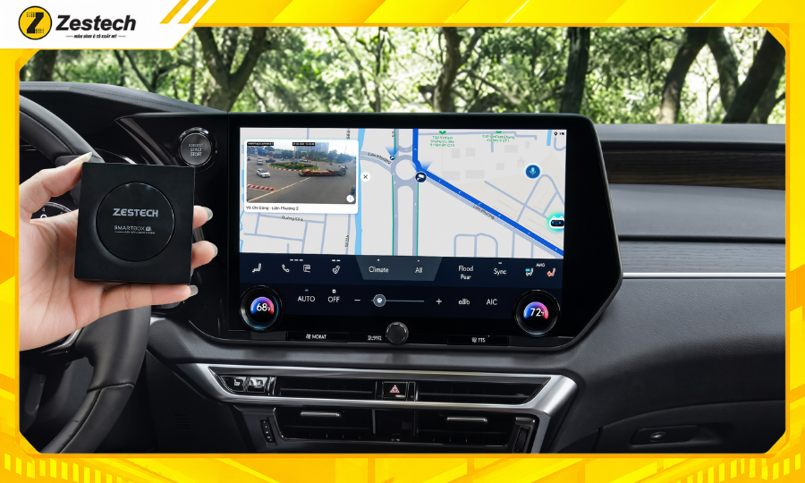 Android Box ô tô cho Lexus RX350 6 Trải nghiệm VietMap Live trên Android Box ô tô cho Lexus RX350