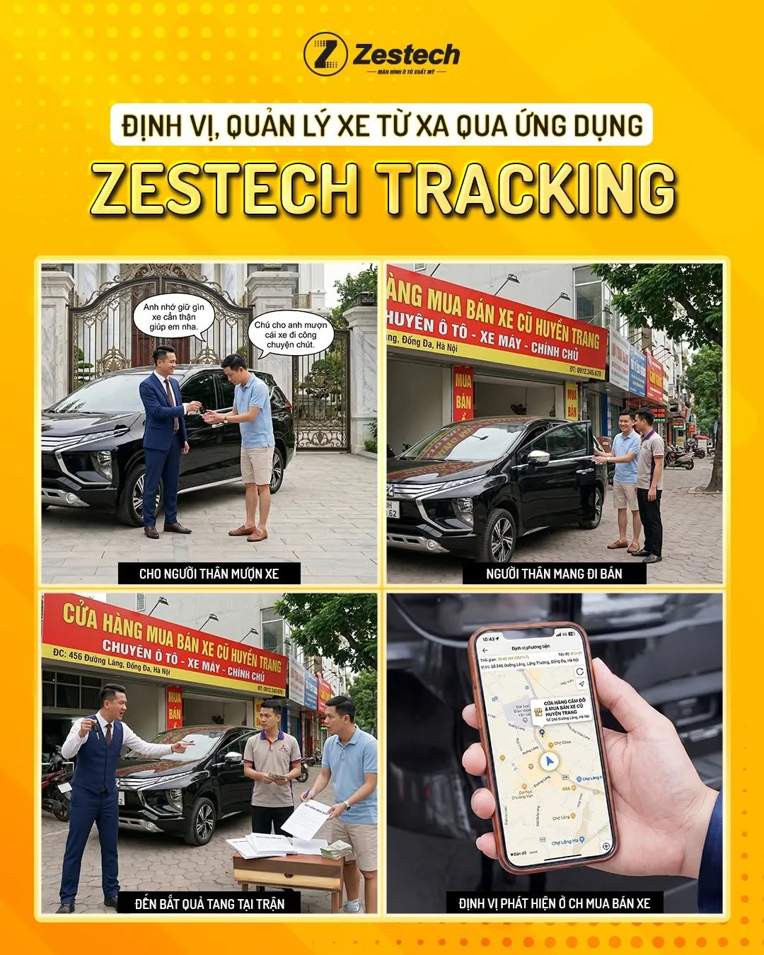 Zestech tracking - Android Box ô tô cho xe Geely EX5