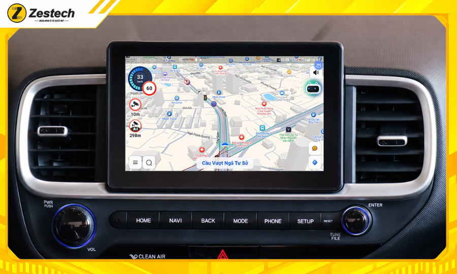 Android Box ô tô cho xe Hyundai Venue 2023-2025 3 Android Box ô tô cho xe Hyundai Venue 2023-2025 tích hợp bản đồ VietMap Live cảnh báo giao thông