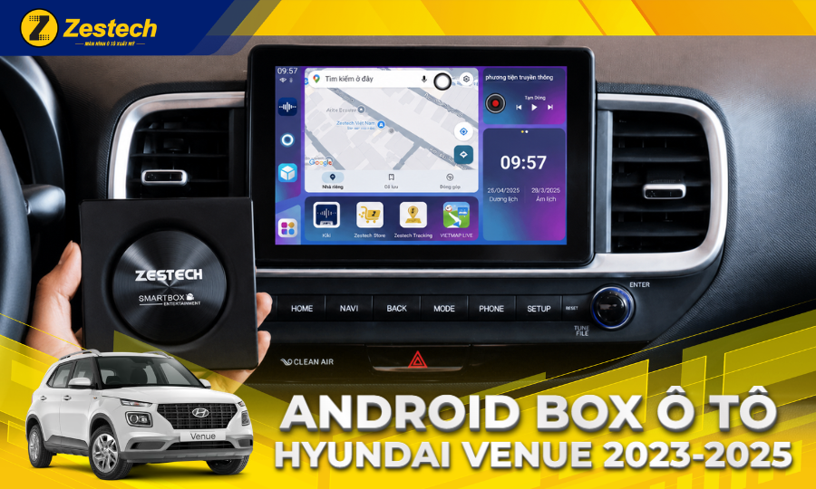 Android Box ô tô cho xe Hyundai Venue 2023-2025