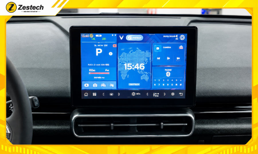 Màn hình zin VinFast MPV7 có khá nhiều hạn chế