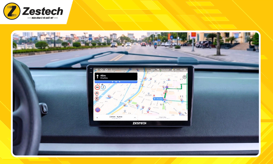 Bản đồ Vietmap Live trên màn hình ô tô Android cho xe VF2