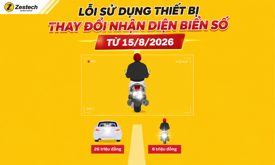Các mức phạt giao thông mới cần lưu ý từ 15/8/2026 2 Các mức phạt giao thông mới cần lưu ý từ 15-8: Lỗi sử dụng thiết bị thay đổi nhận diện biển số