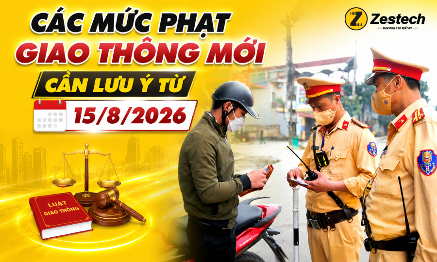 Các mức phạt giao thông mới cần lưu ý từ 15/8/2026
