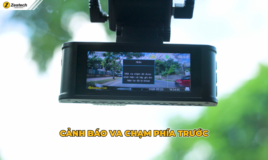Camera hành trình ô tô Zestech C500 ADAS cảnh báo va chạm phía trước