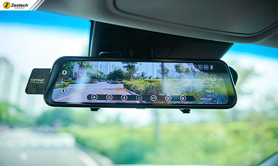 Camera hành trình tích hợp màn hình gương chiếu hậu