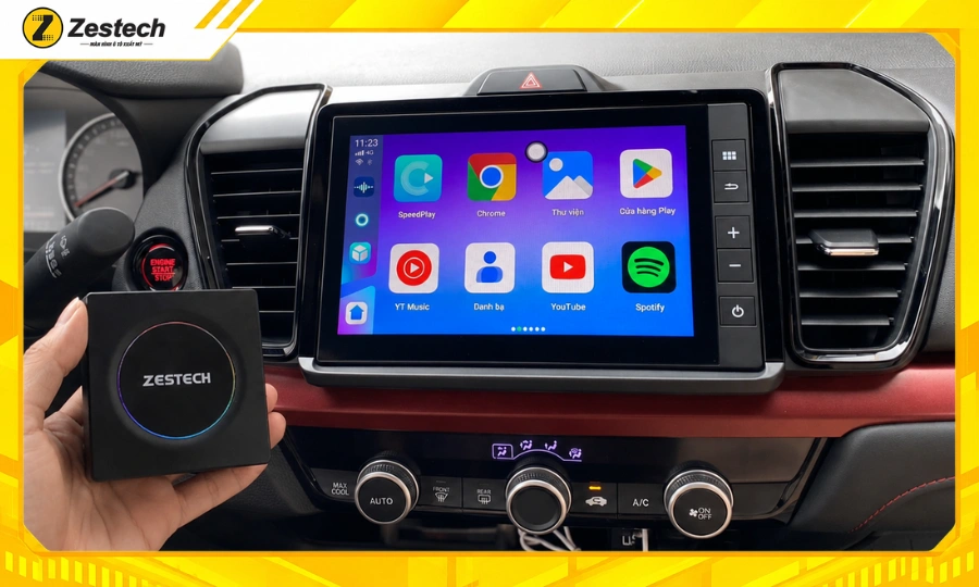 Lắp đặt Android Box ô tô cho Honda City
