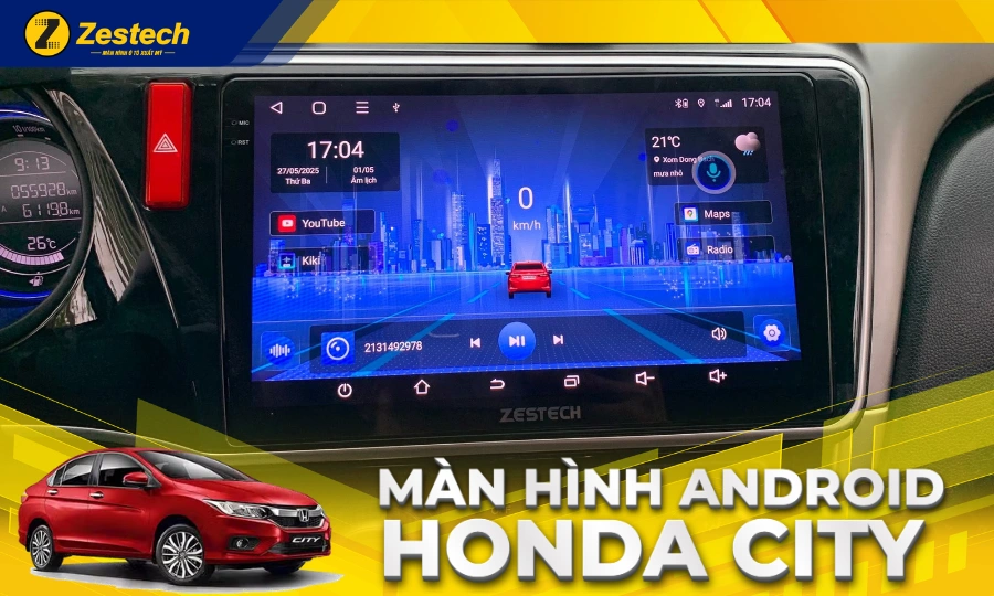 Màn hình Android ô tô cho xe Honda City