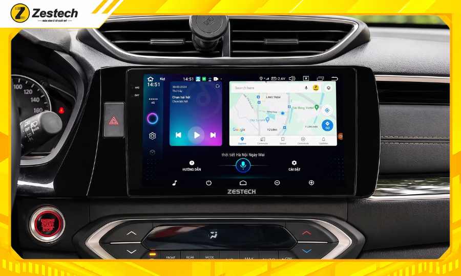 Điều khiển màn hình android ô tô cho xe BR-V 2019-2022 bằng giọng nói