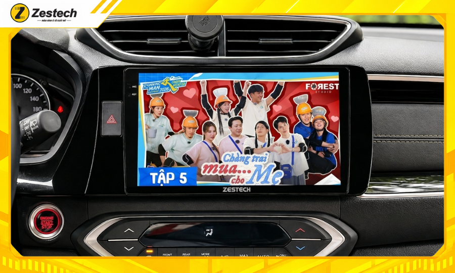 Màn hình android ô tô cho xe BR-V 2019 có kho giải trí khổng lồ