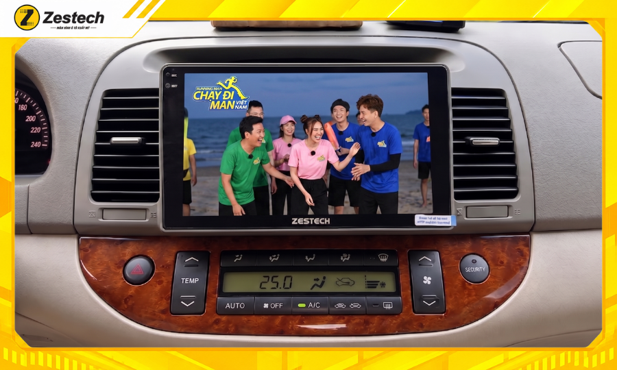 Màn hình android ô tô cho xe Toyota Camry 2002-2006 8 Xem truyền hình trên màn hình android ô tô cho xe Camry 2002-2006