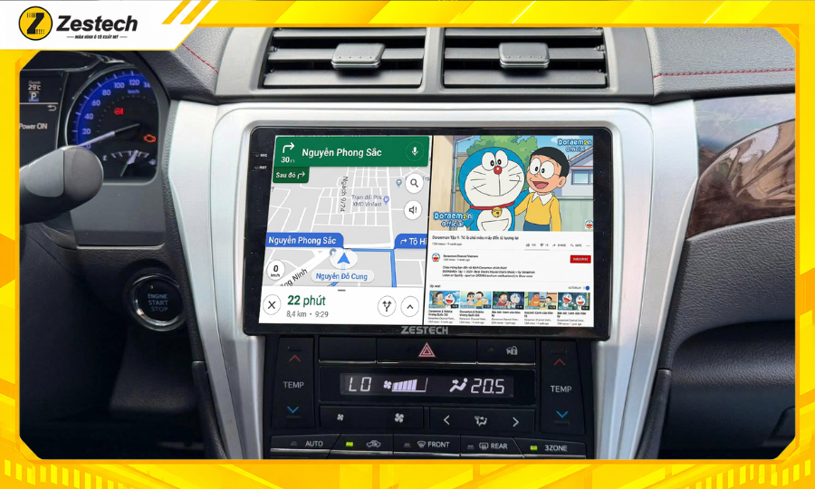 Màn hình ô tô Android cho xe Toyota Camry 7 Màn hình ô tô Android cho xe Toyota Camry chạy đa nhiệm mượt mà