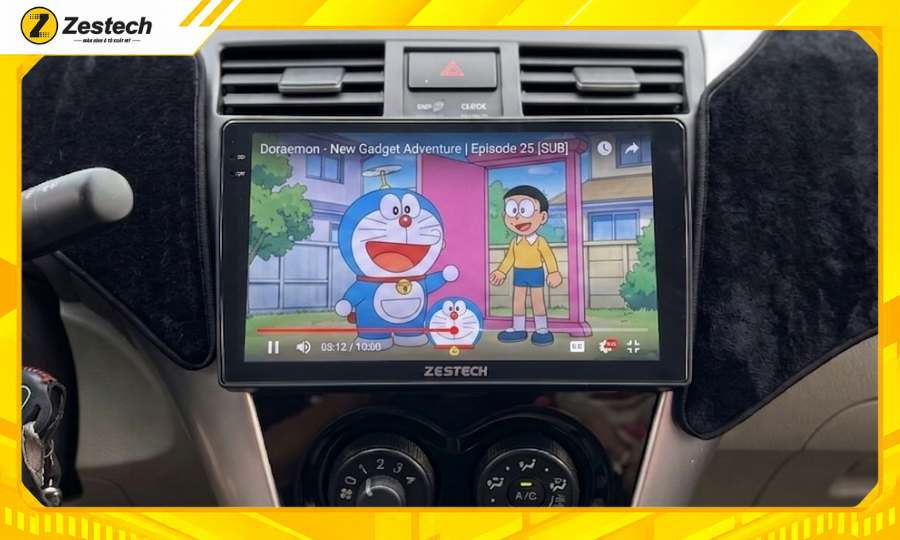Màn hình ô tô Android cho xe Toyota Vios 2003-2007 5 Xem phim trên màn hình ô tô Android cho xe Toyota Vios 2003