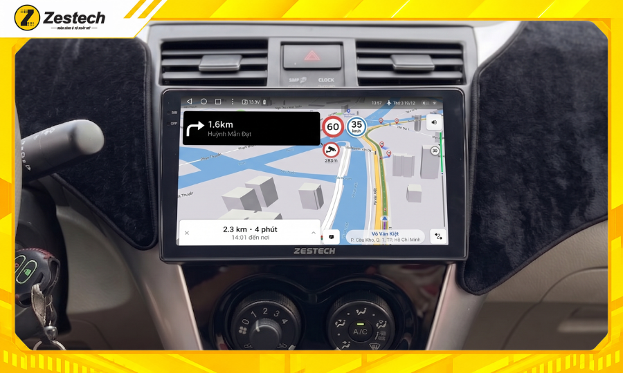 Màn hình ô tô Android cho xe Toyota Vios 2003-2007 8 Màn hình ô tô Android cho xe Toyota Vios 2003-2007 tích hợp bản đồ VietMap Live