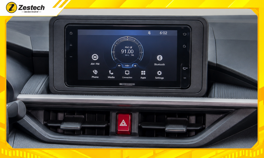Toyota Wigo 2023, 2024, 2025 có thiết kế phù hợp để nâng cấp Màn hình Android ô tô