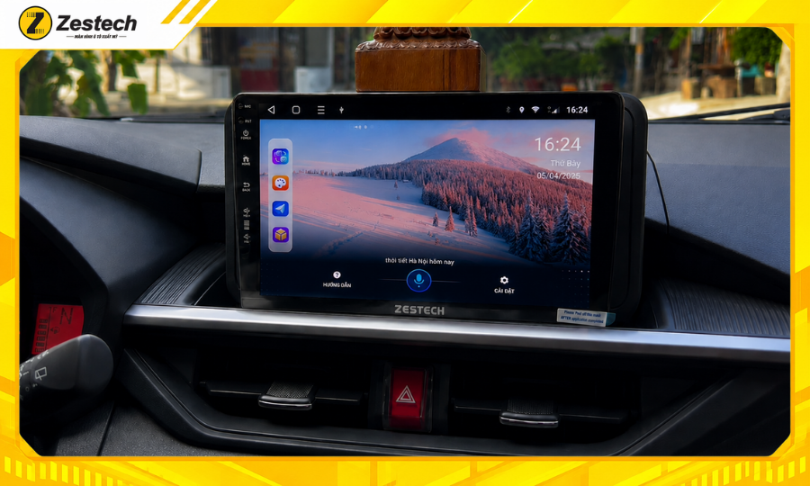 Điều khiển màn hình ô tô Android cho xe Toyota Wigo 2024 bằng giọng nói