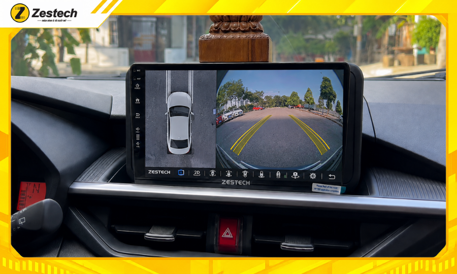 Màn hình ô tô Android cho xe Toyota Wigo 2023-2025 tích hợp Camera 360