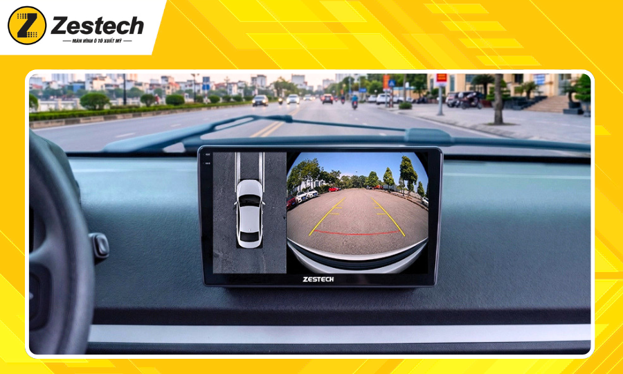 Màn hình ô tô Android cho xe VF2 - Tích hợp Camera 360