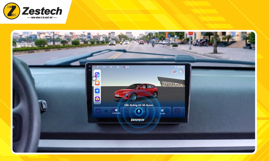 Màn hình ô tô Android cho xe VF2 - Tính năng ra lệnh giọng nói