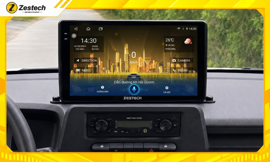 Điều khiển Màn hình ô tô Android cho xe VinFast EC Van bằng giọng nói