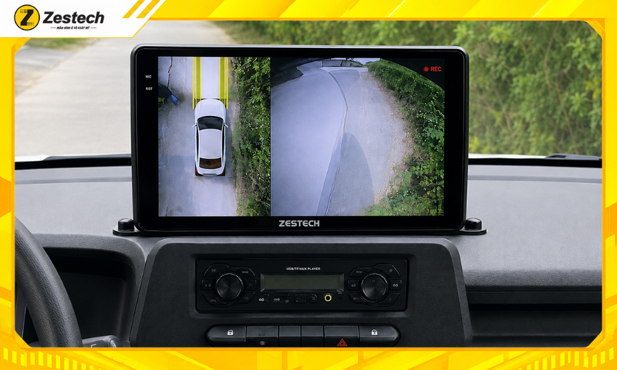 Màn hình ô tô Android cho xe VinFast EC Van tích hợp Camera 360