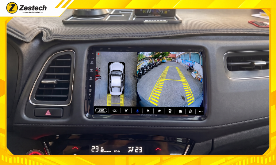 Màn hình ô tô android cho Honda HR-V tích hợp Camera 360
