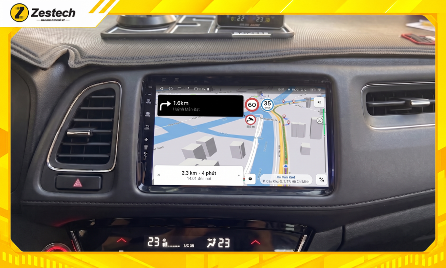 Màn hình ô tô android cho Honda HR-V tích hợp bản đồ VietMap Live